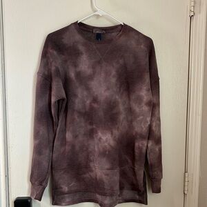 Universal Thread  woman Crewneck Sweater - Tie-Dye Brown
